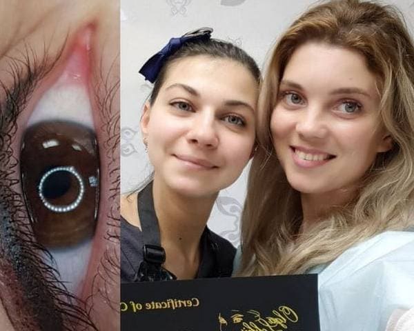 Обучение повышение квалификации перманентный макияж век в технике стрелки с
растушевкой у Ольги Лобкис