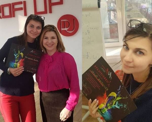 Обучение повышение квалификации по колористике в перманентном макияже у Инги Хроменко