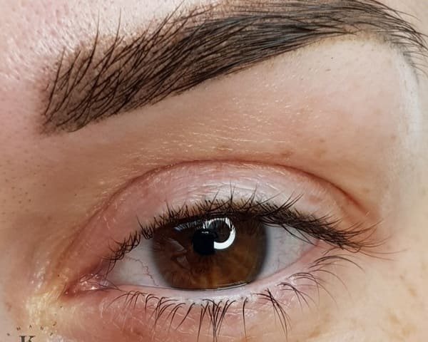 Брови в технике пудровое напыление держаться в среднем около двух лет