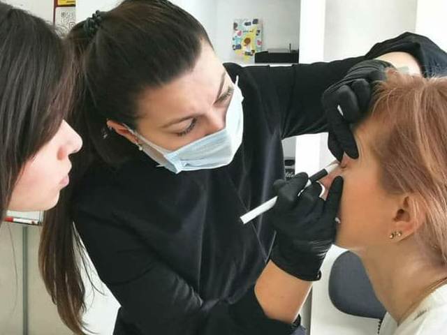 Микроблейдинг бровей фото до и после