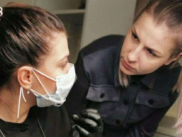 Микроблейдинг бровей фото до и после